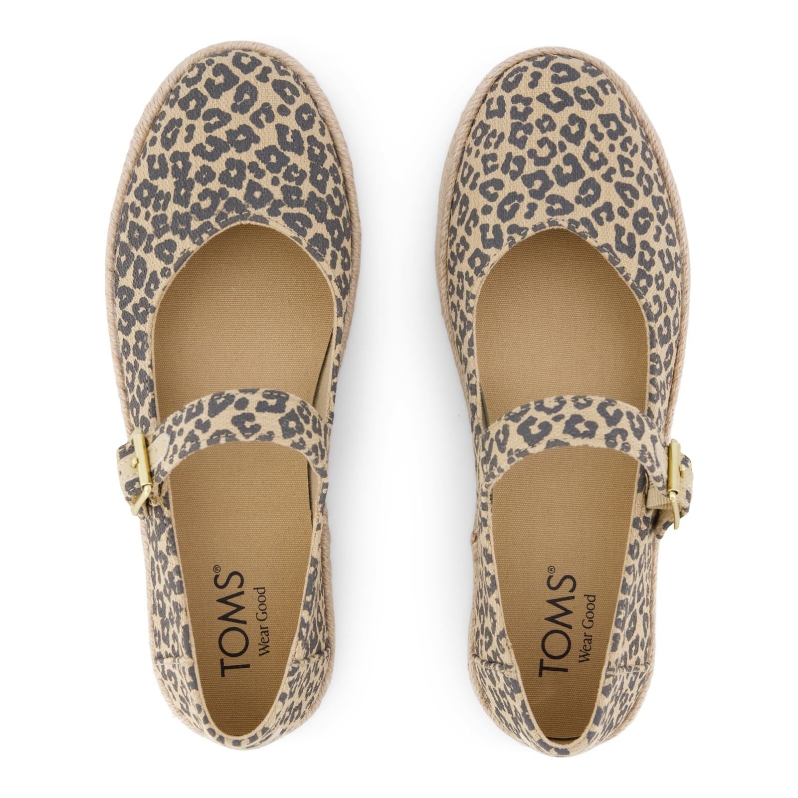 TOMS Carolina Mary Jane Espadrilles En Toile Pour Femmes Couleur Avoine