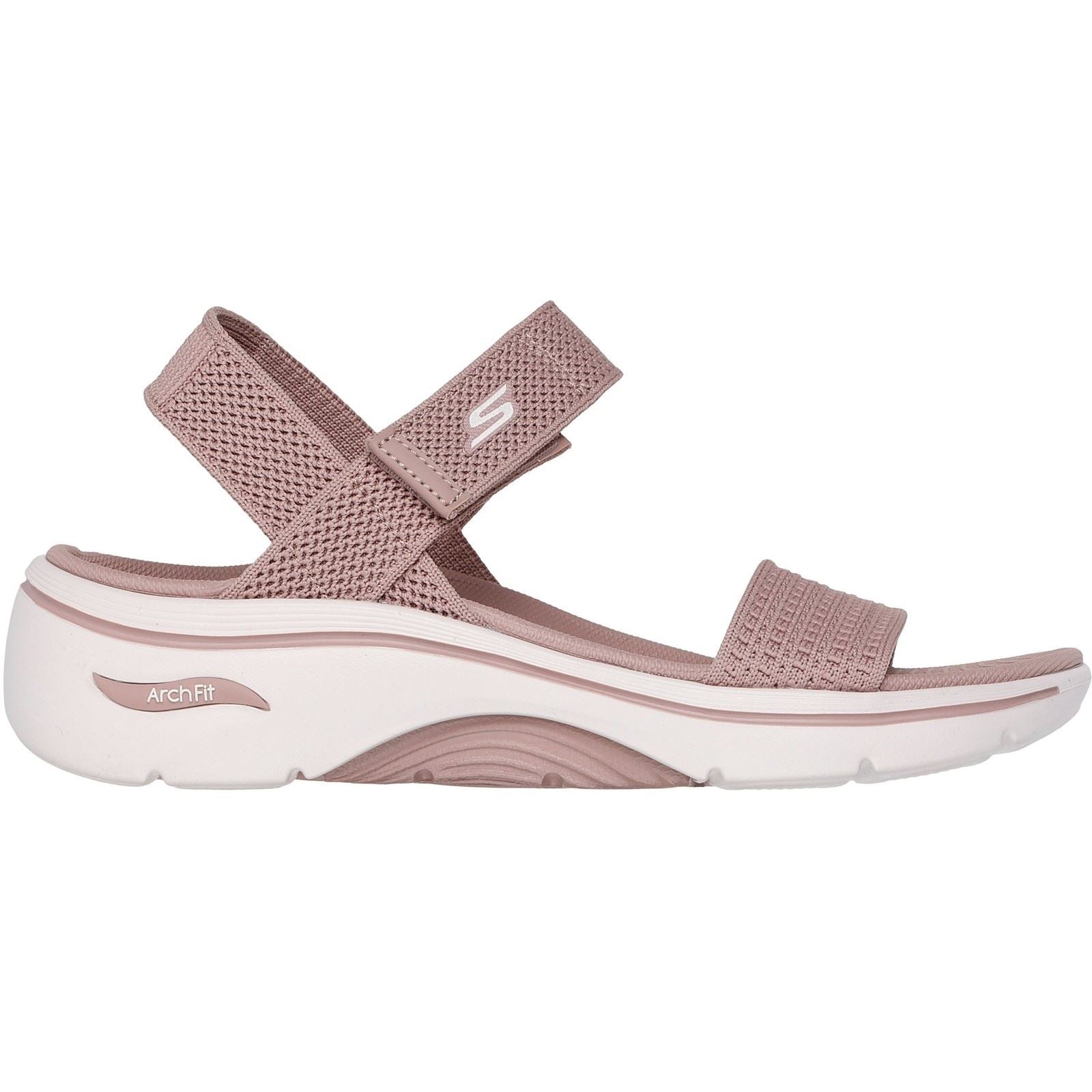 Skechers Go Walk Arch Fit 2.0 Sandales Mauves Pour Femmes En Textile