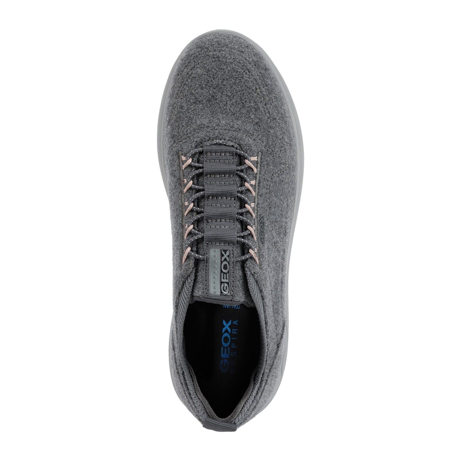 Geox D Spherica A Baskets Pour Femmes En Mélange De Laine Anthracite