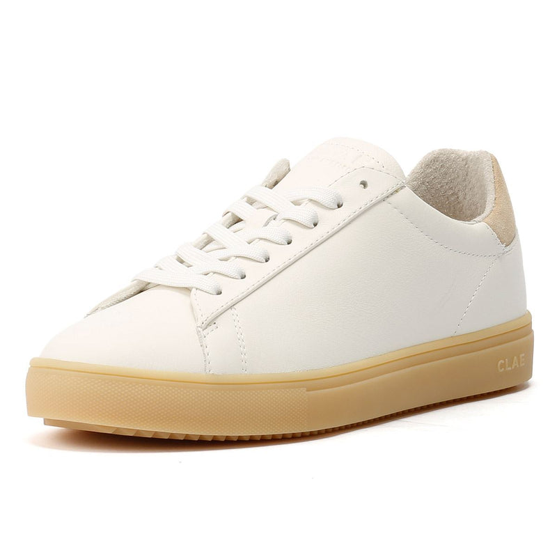 Clae Bradley Baskets Blanches En Cuir Pour Hommes