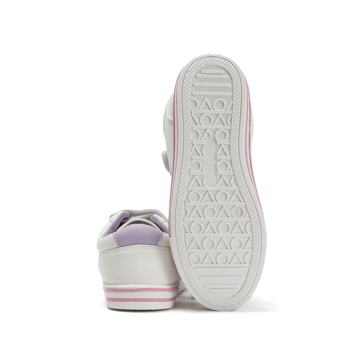 Penguin Junior Rainbow Baskets Blanches Pour Filles En Toile