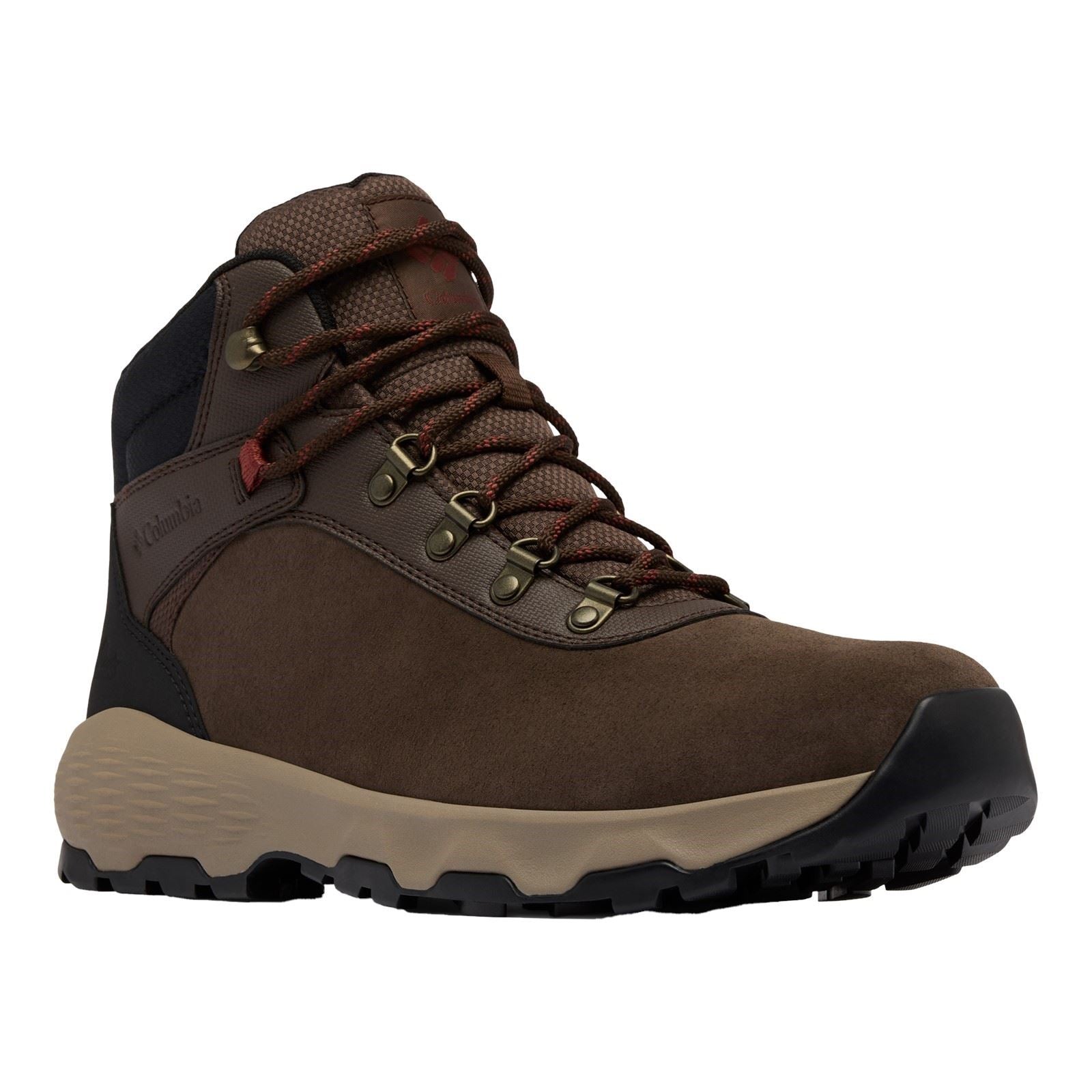 Columbia Newton Wander Bottes De Randonnée Suède En Cordovan/Épice Pour Homme
