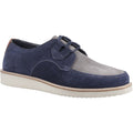 Hush Puppies Orion Chaussures À Lacets Pour Hommes En Suède Bleu Marine/Gris