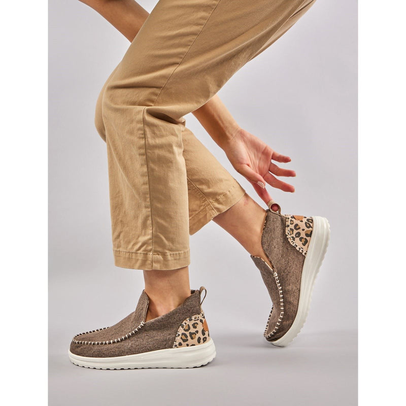 HEYDUDE Denny Bottes Léopard Pour Femmes En Coton