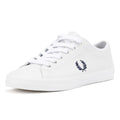 Fred Perry Baseline Baskets Blanches En Cuir Pour Hommes