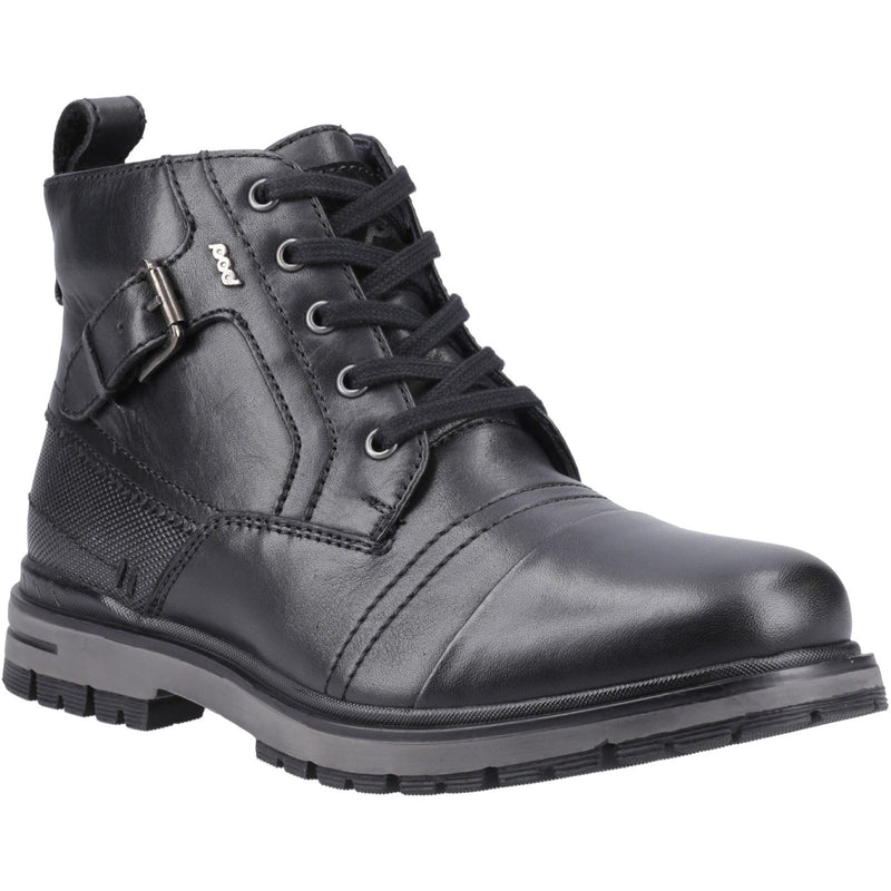 Pod Eros Bottes Noires En Cuir Pour Hommes