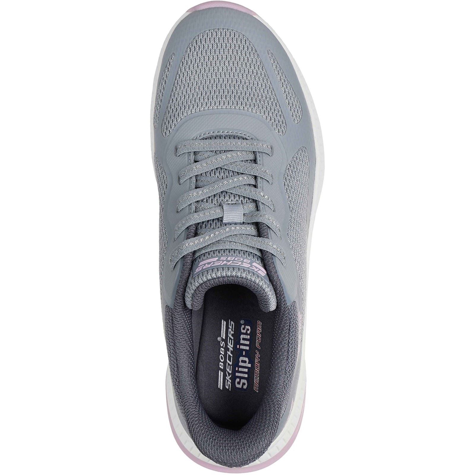 Skechers BOBS Squad 4 Staple Look Baskets Femmes Gris/Multi