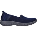Skechers Reggae Fest 2.0 Guiding Baskets En Polyester Pour Femme, Couleur Marine
