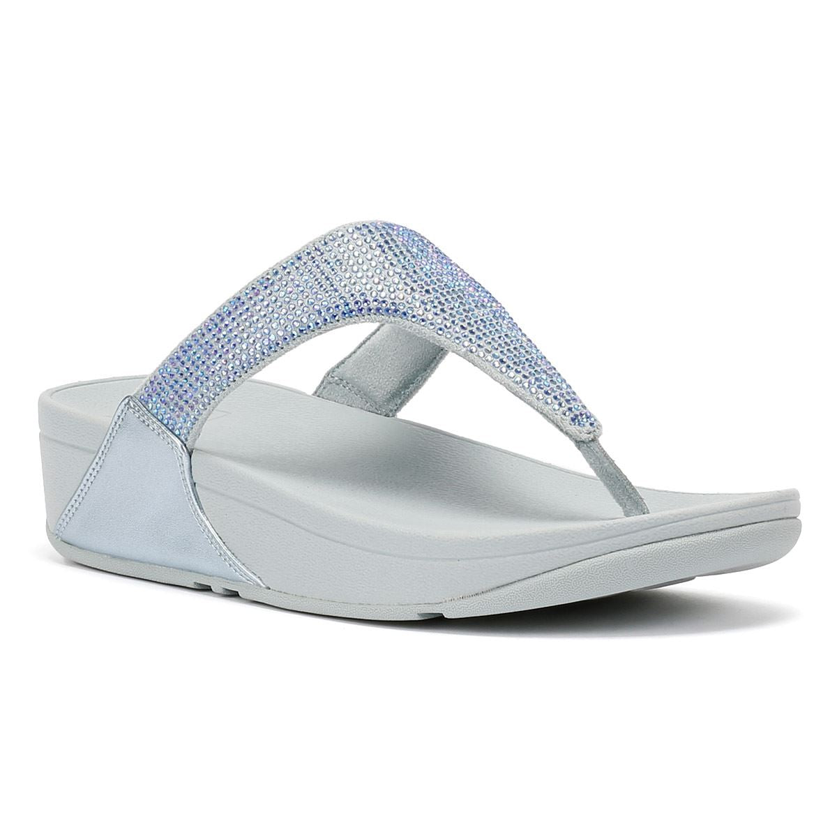 FitFlop Lulu Crystal Sandales Bleues Pour Femmes