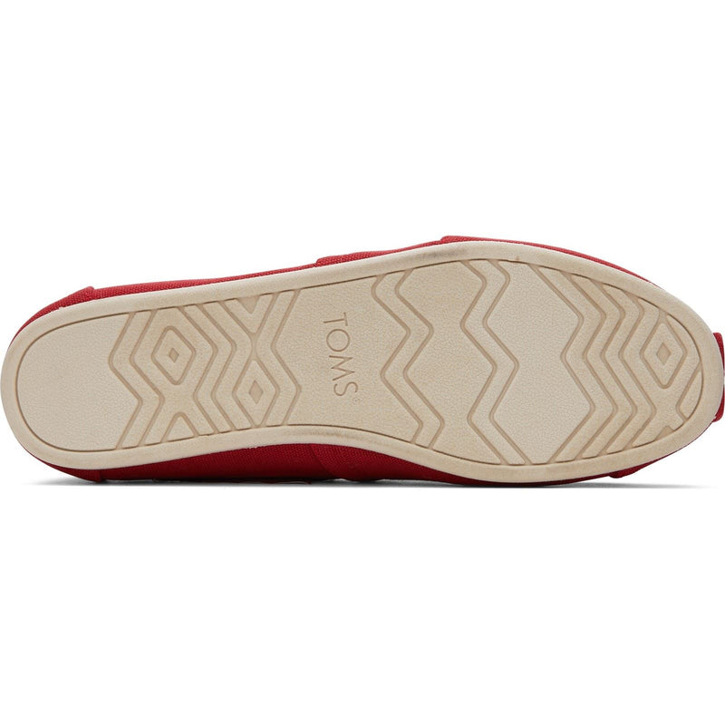 TOMS Alpargata Espadrilles Pour Hommes En Coton 100% Rouge