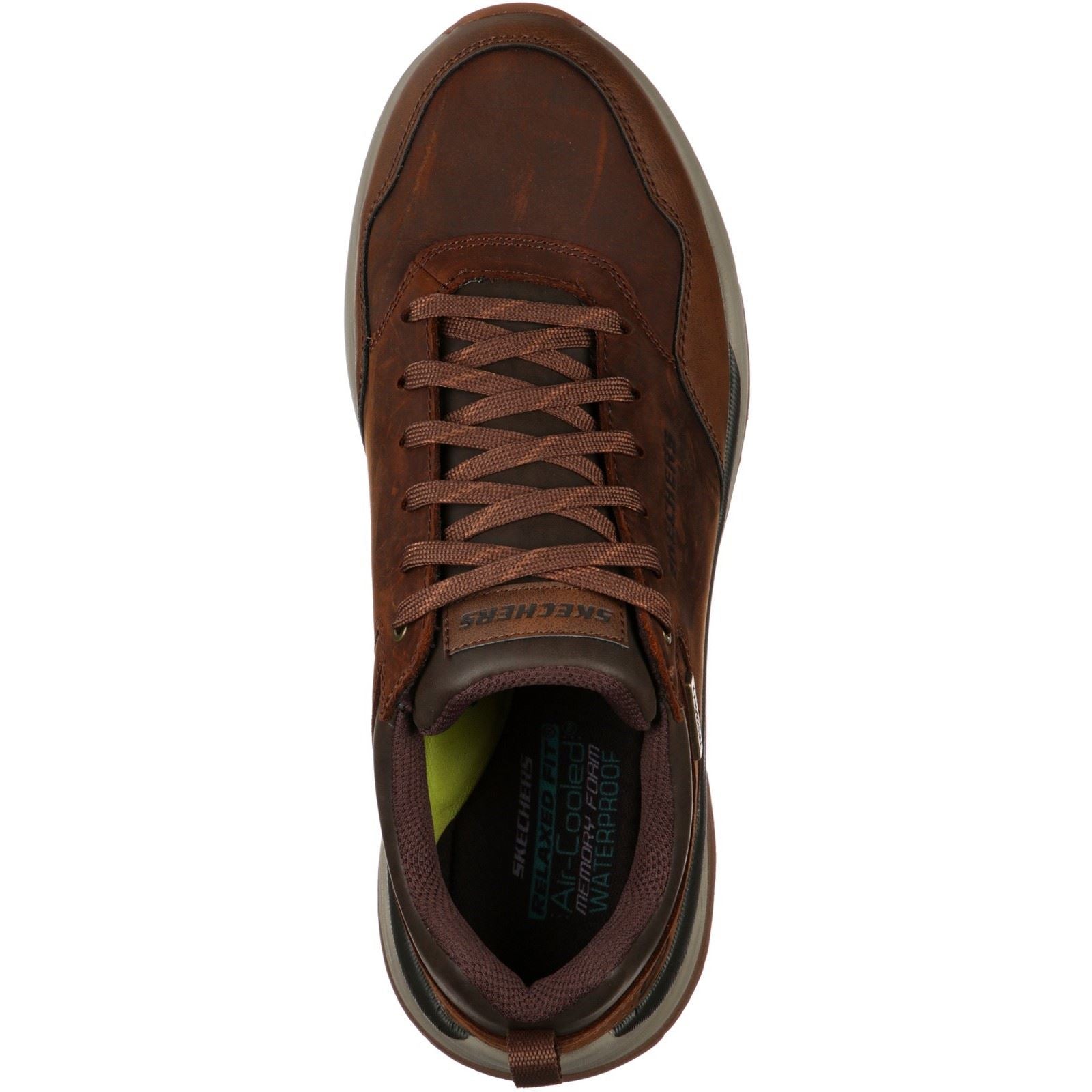 Skechers Benago - Hombre Chaussures De Sport Pour Hommes Marron Foncé