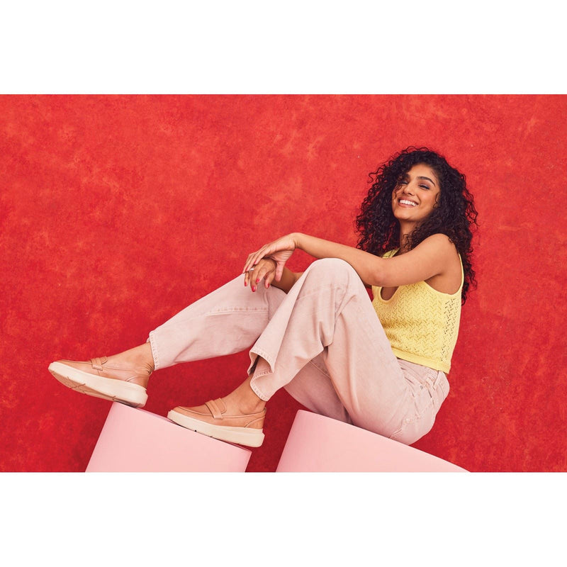 Hush Puppies Joy Penny Mocassins En Cuir Pour Femme Couleur Marron Clair