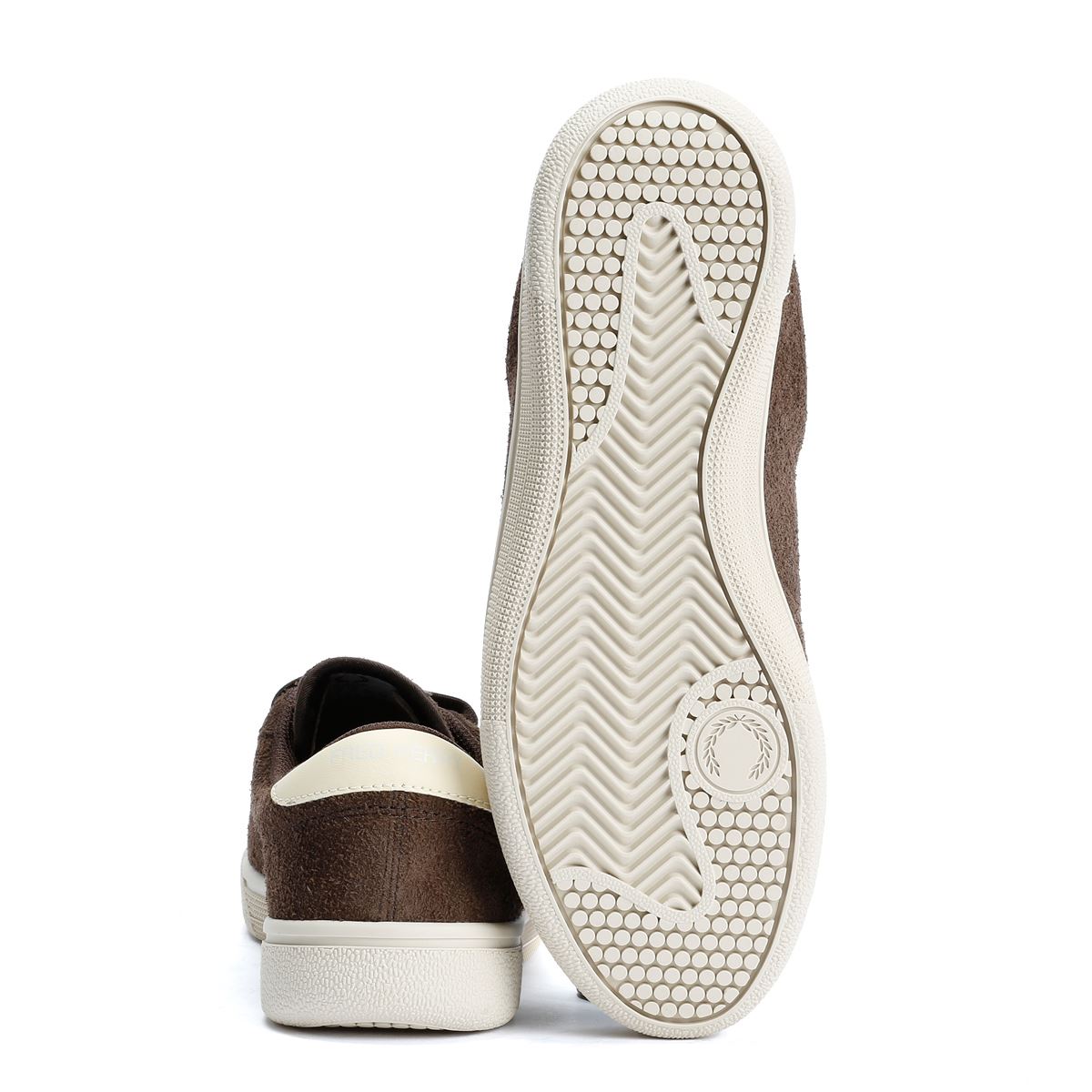 Fred Perry Tennis Shoe Baskets Brunes Pour Hommes En Suède