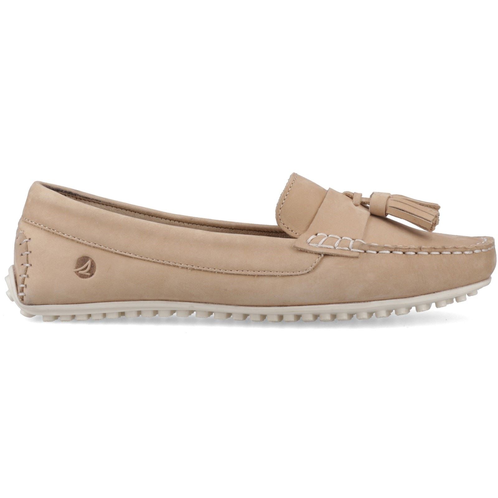 Sperry Salvador Slip On Mocassins En Nubuck Pour Femmes Couleur Taupe