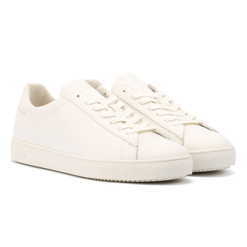 Clae Bradley Essentials Baskets Blanches En Cuir Pour Hommes