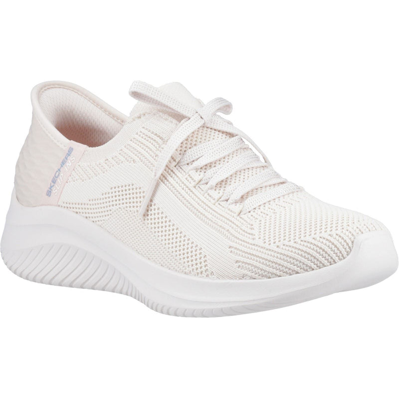 Skechers Ultra Flex 3.0 Brilliant Path Baskets Naturelles Pour Femmes En Textile
