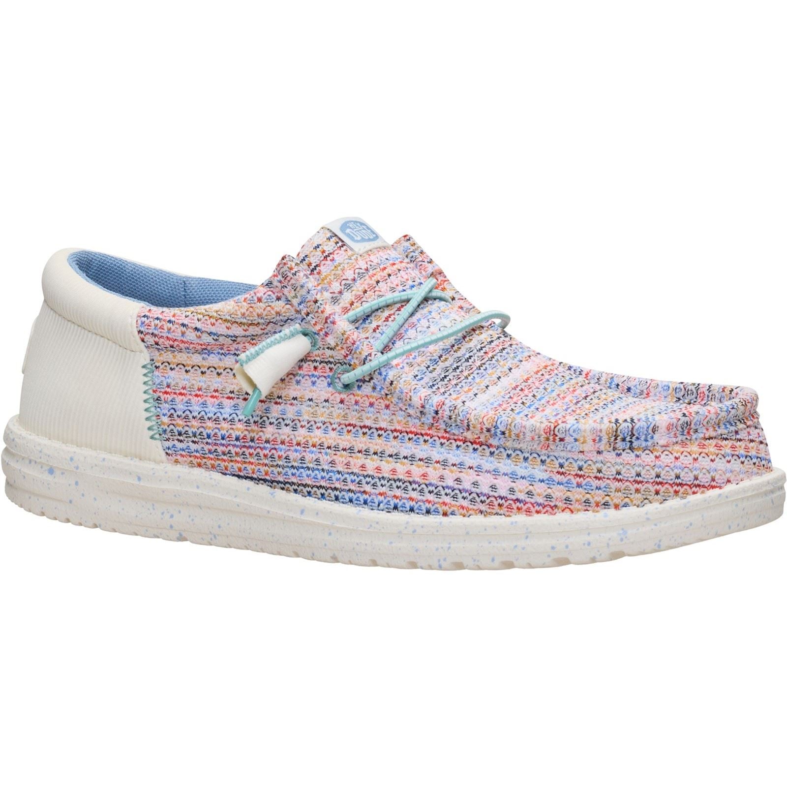HEYDUDE Wally Funk Multi Mesh Mocassins Pour Hommes En Polyester Égrets/Multi