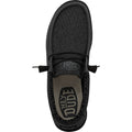 HEYDUDE Wally Sox Chaussures Bateau Noires En Micro-Suède Pour Homme.