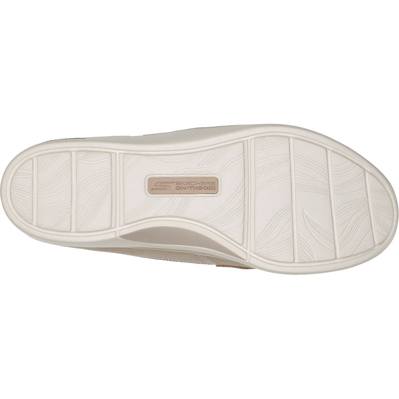 Skechers Arch Fit Uplift Cruise'N By Chaussures Bateau En Synthétique Naturel Pour Femme