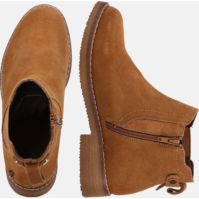 Hush Puppies Maddy Bottes En Daim Pour Femme En Couleur Beige