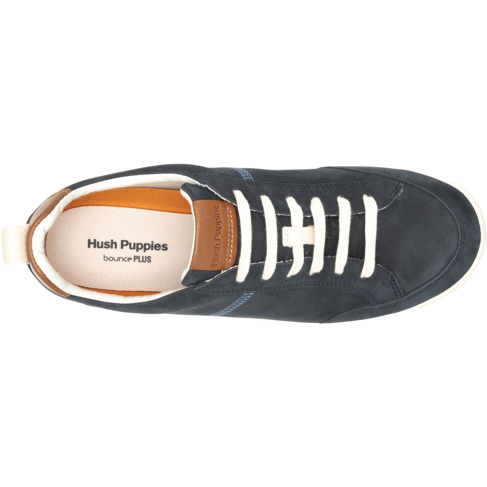 Hush Puppies The Good Low Top Baskets En Cuir Pour Homme, Bleu Marine.