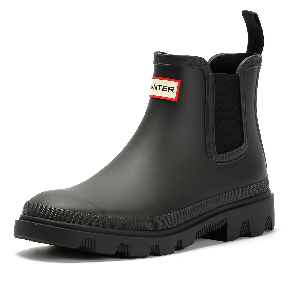 Hunter Downpour Chelsea Bottes En Caoutchouc Noires Pour Femmes