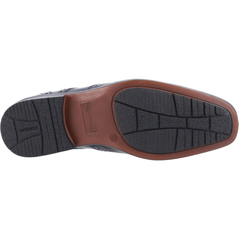 Hush Puppies Brace Brogue Chaussures Richelieu Noires En Cuir Pour Hommes