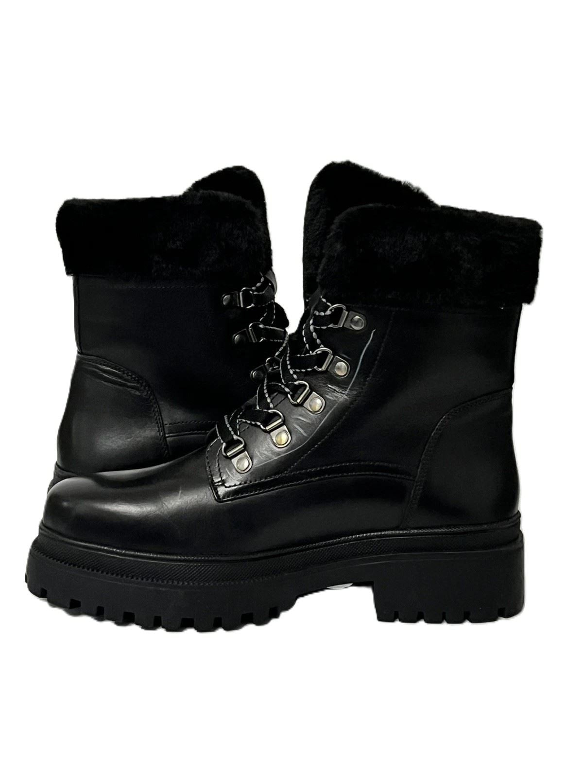 Osprey London The Budapest Bottes Noires En Cuir Pour Femmes