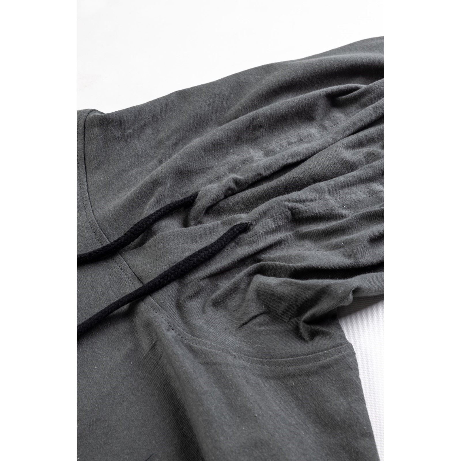 Caterpillar Hooded Long Sleeve T-Shirt Gris En Coton Pour Homme