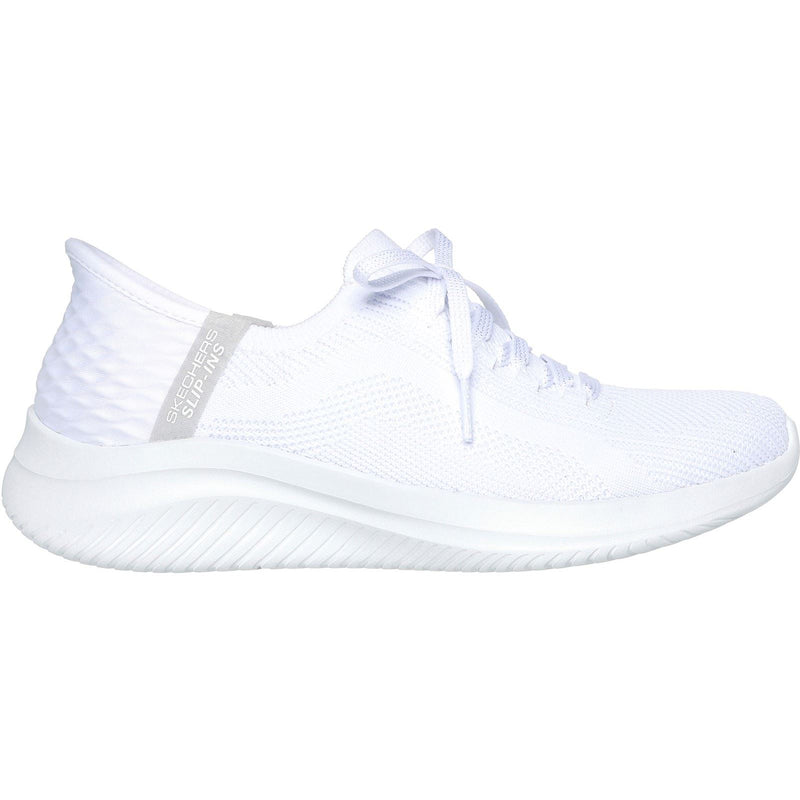 Skechers Ultra Flex 3.0 Brilliant Path Sneakers En Toile Blanche Pour Femme