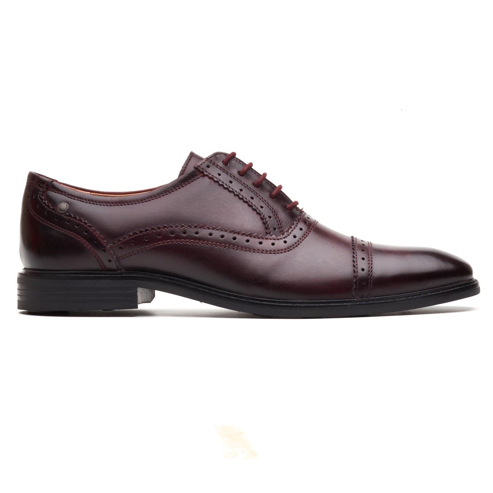 Base London Ascot Oxford Chaussures Oxford En Cuir Pour Hommes Bordeaux