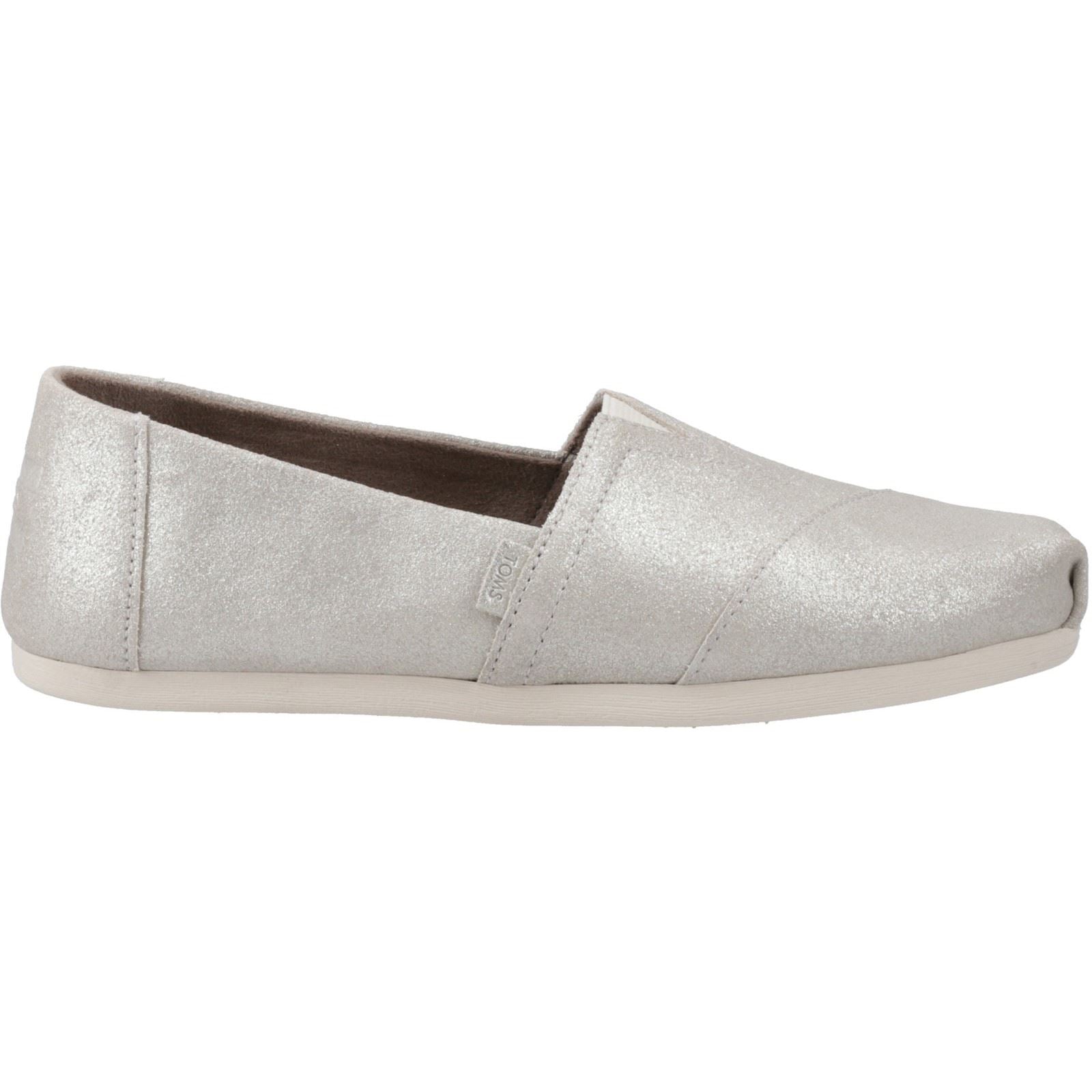 TOMS Alpargata with Cloudbound Espadrilles En Cuir Pour Femmes Argentées