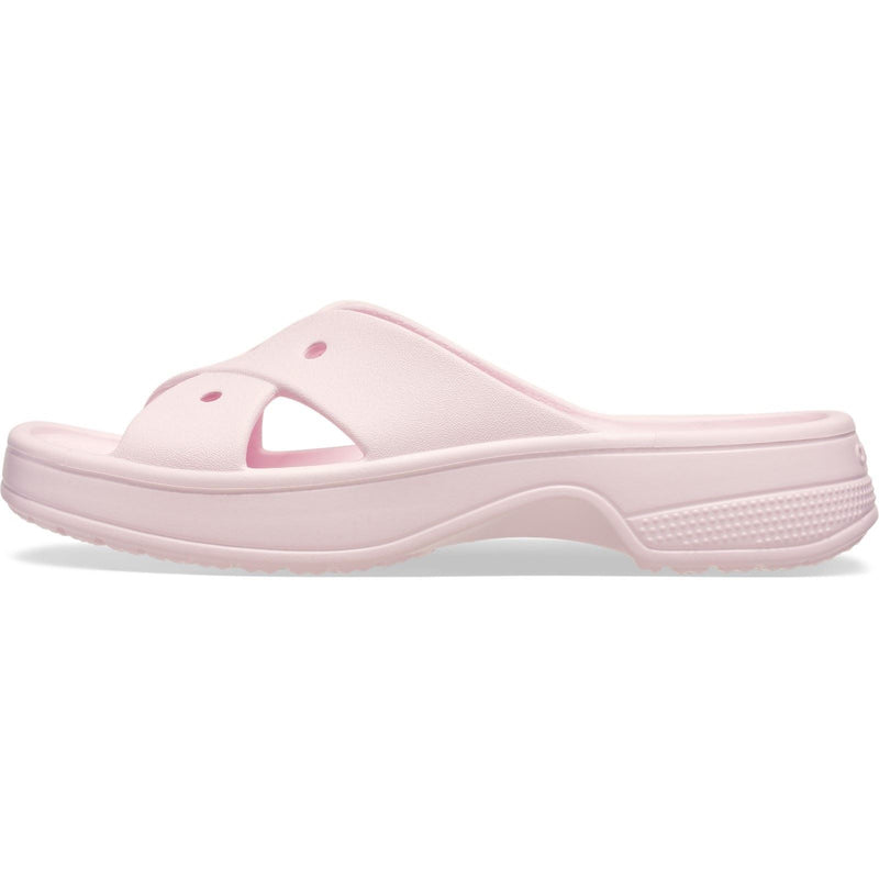 Crocs Classic Cross Strap Sandales Roses En Thermoplastique Pour Femme