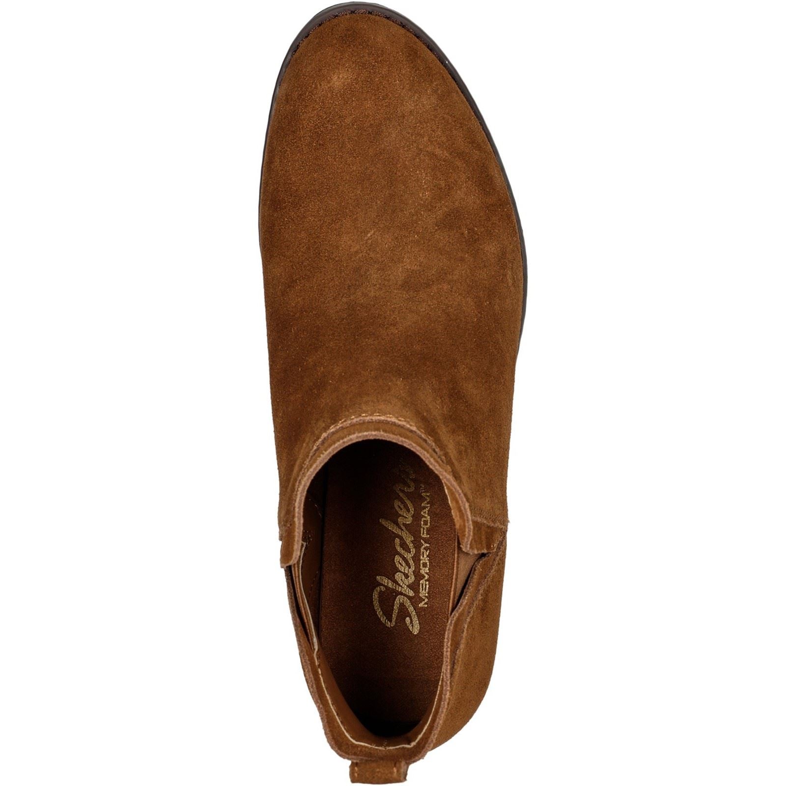 Skechers Texas Rodeo Night Bottes Marron En Cuir Pour Femmes