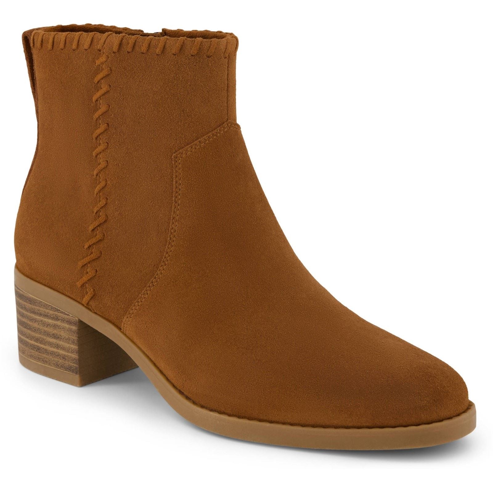 TOMS Delilah Heeled Bottines À Talons Tan Pour Femmes Suède