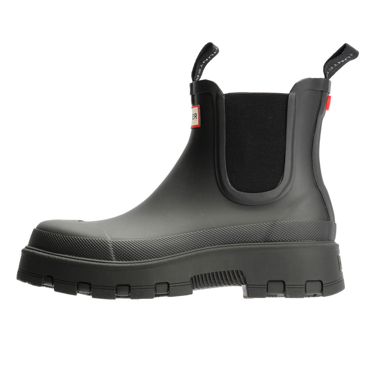 Hunter Elements Chelsea Bottes En Caoutchouc Noires Pour Femmes