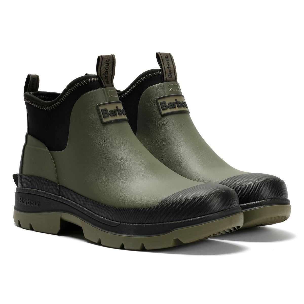 Barbour Ridge Bottes De Wellies Vertes En Caoutchouc Pour Hommes