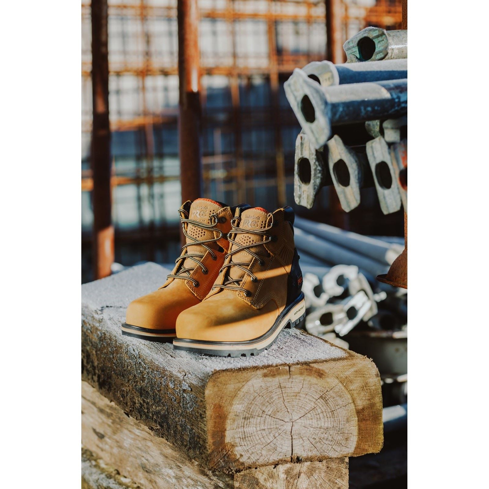 Timberland Pro Bottes De Sécurité Ballast En Cuir Honey