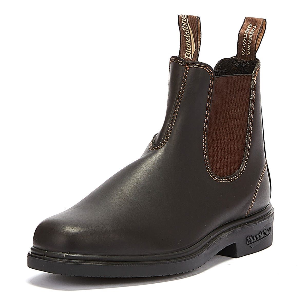 Blundstone Robe Chelsea Avec Des Bottes Marron Foncé.