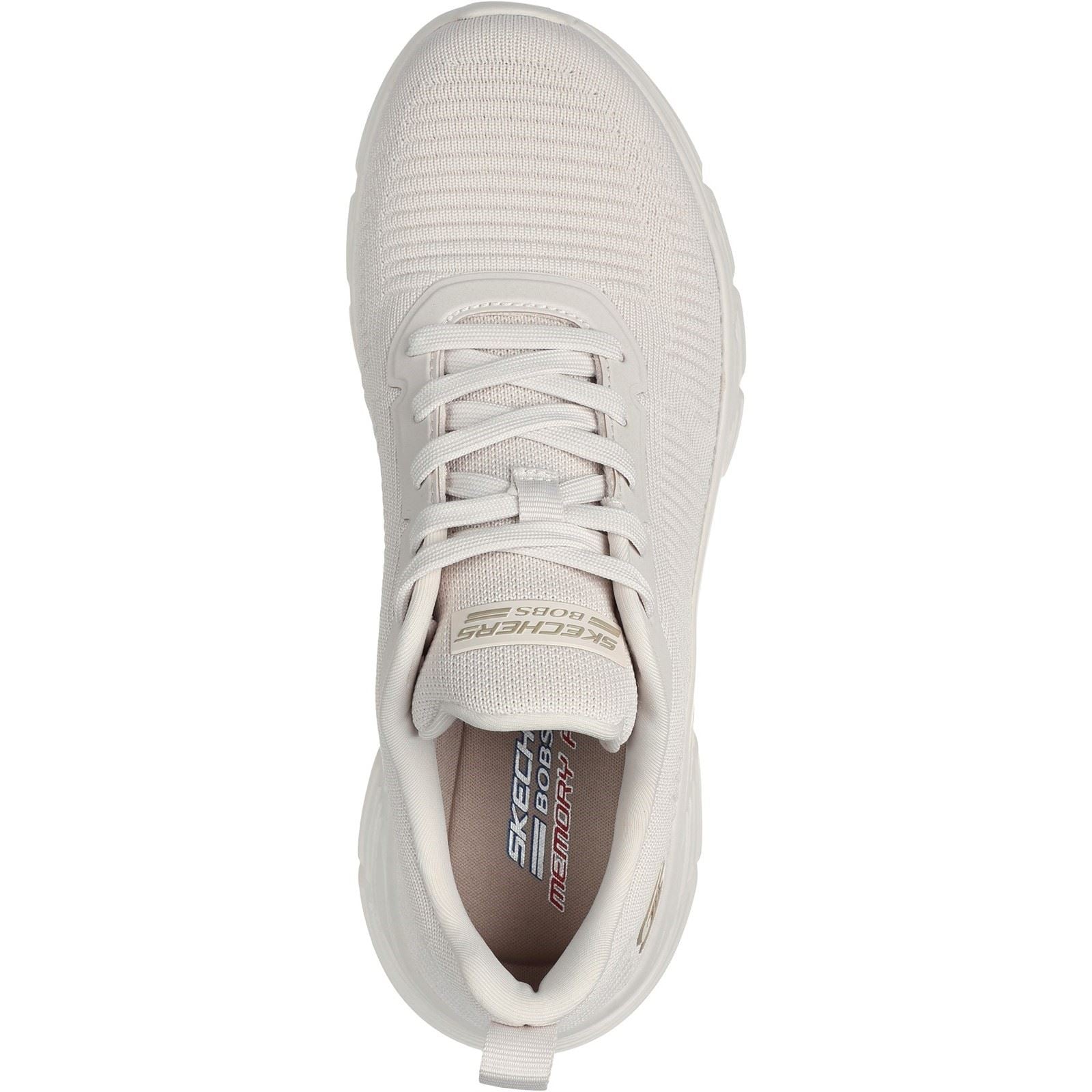 Skechers Bobs B Flex Hi Flying Chaussures De Sport Pour Femmes En Toile Blanc Cassé