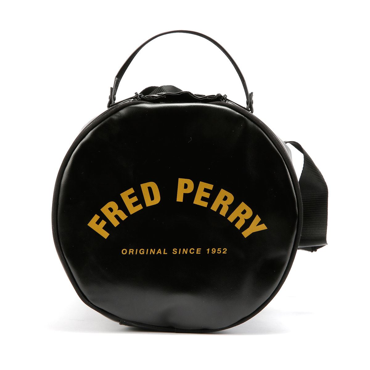 Fred Perry Tonal Classic Barrel Sac Croisé Noir/Or En Synthétique