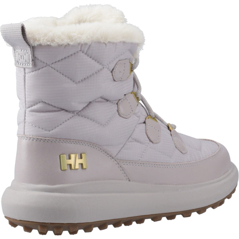 Helly Hansen Sport Willetta 2 Mid Bottes Mi-mollet D'hiver En Cuir Gris Doux Pour Femmes
