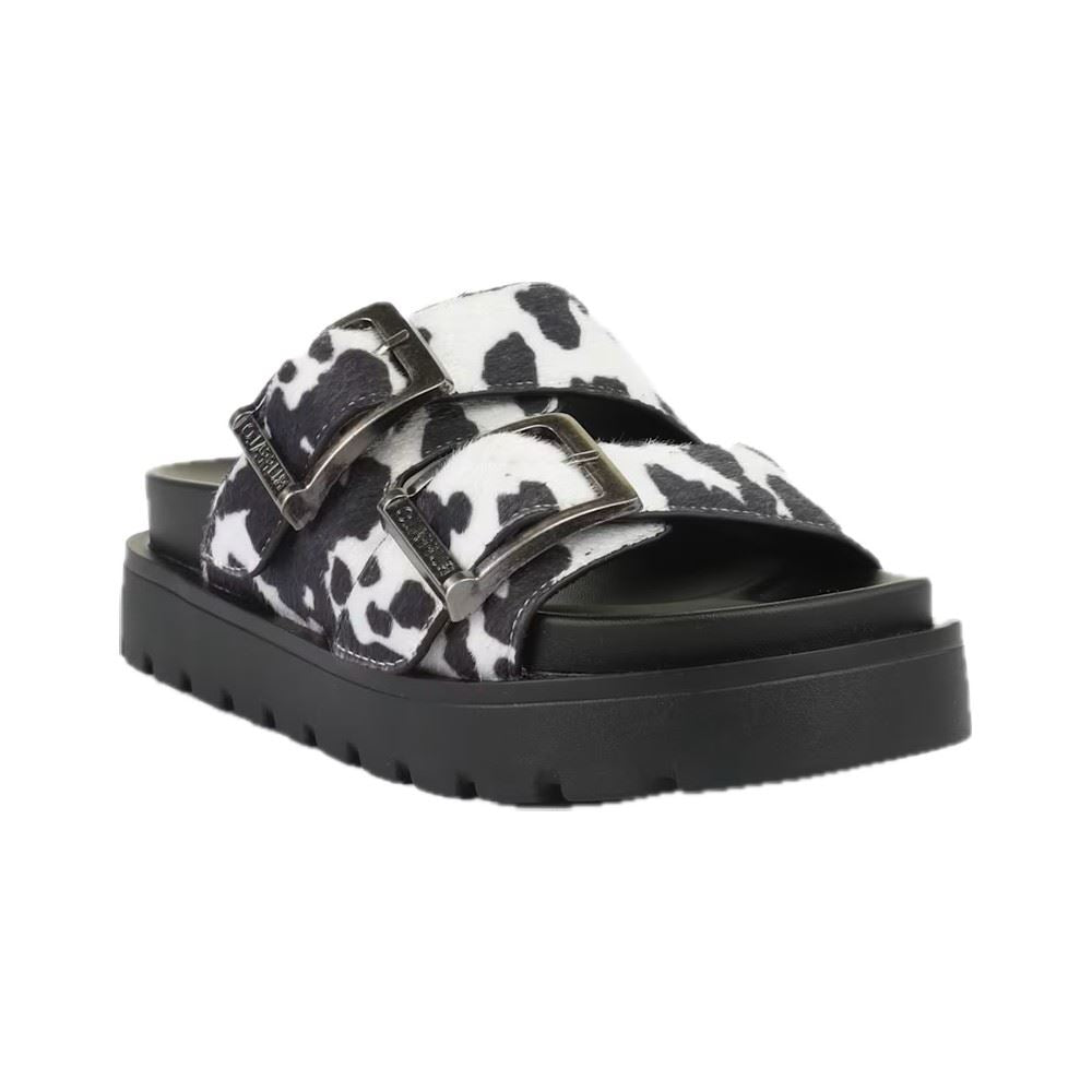 Buffalo Raya Ari Sandales Noires Pour Femmes