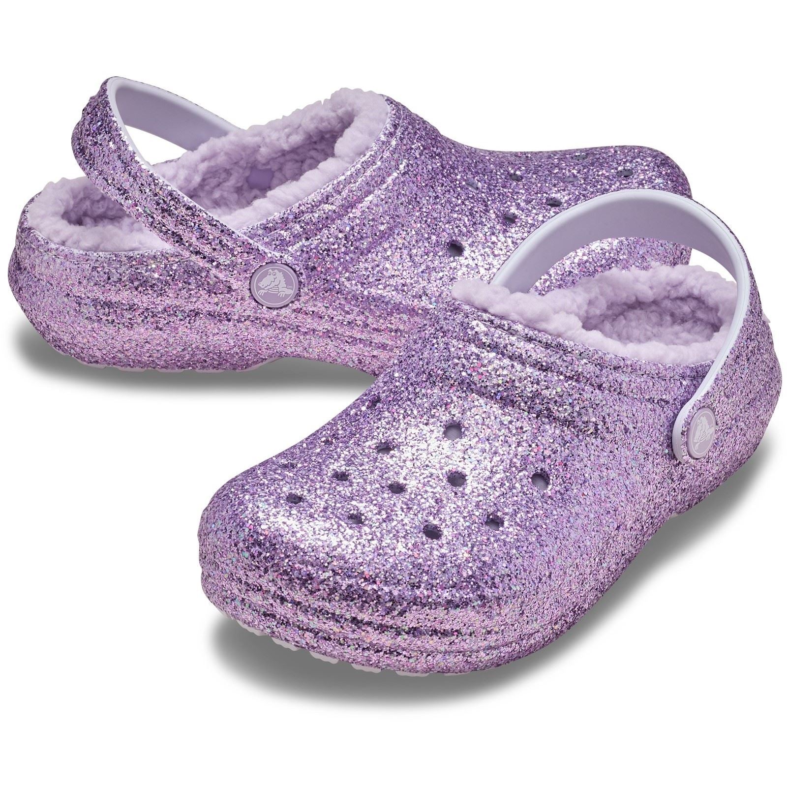 Crocs Classic Lined Sabots Violets En Mousse Thermoplastique Unisexe Pour Enfants