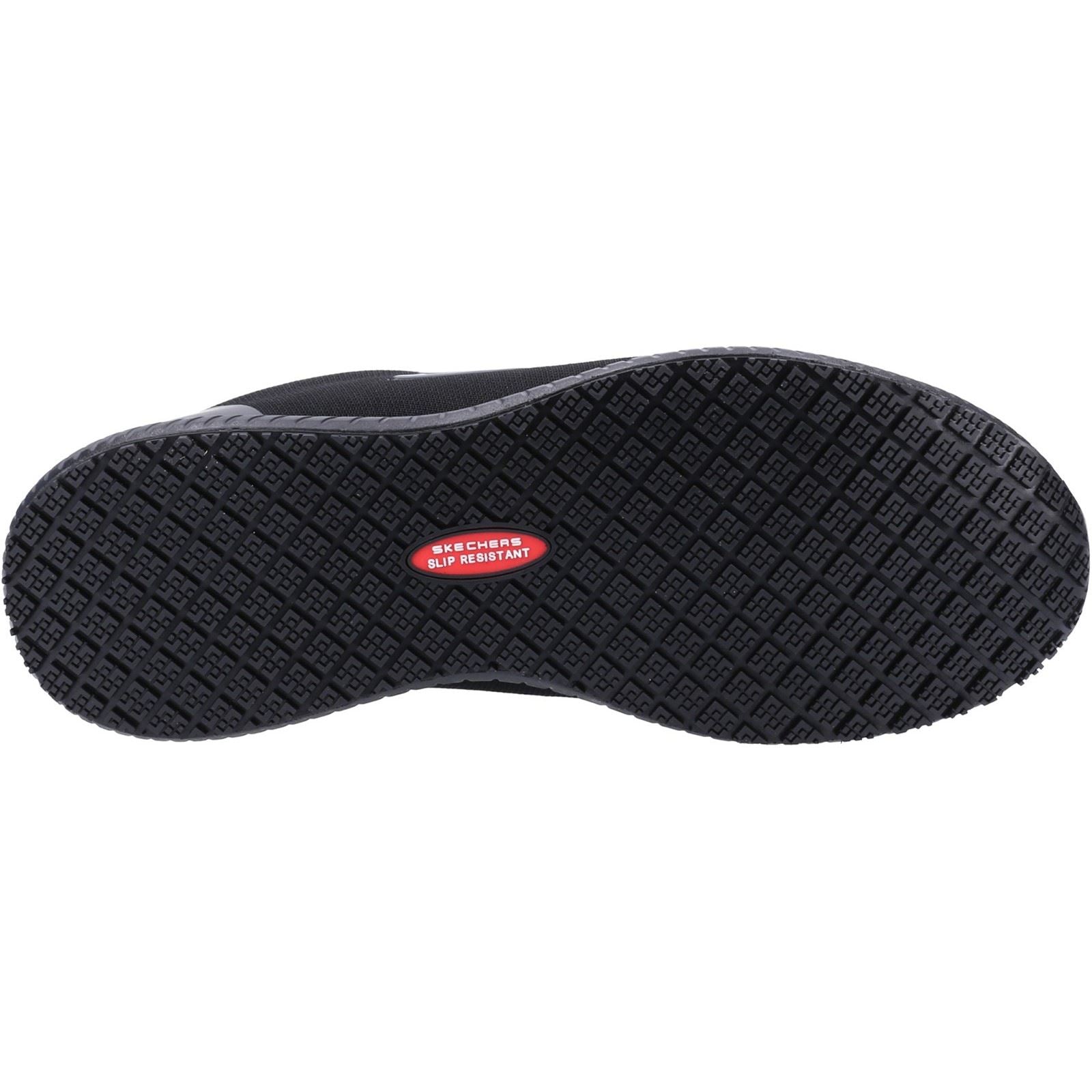 Skechers Workwear Squad SR Myton Baskets De Sécurité Noires Pour Hommes En Textile