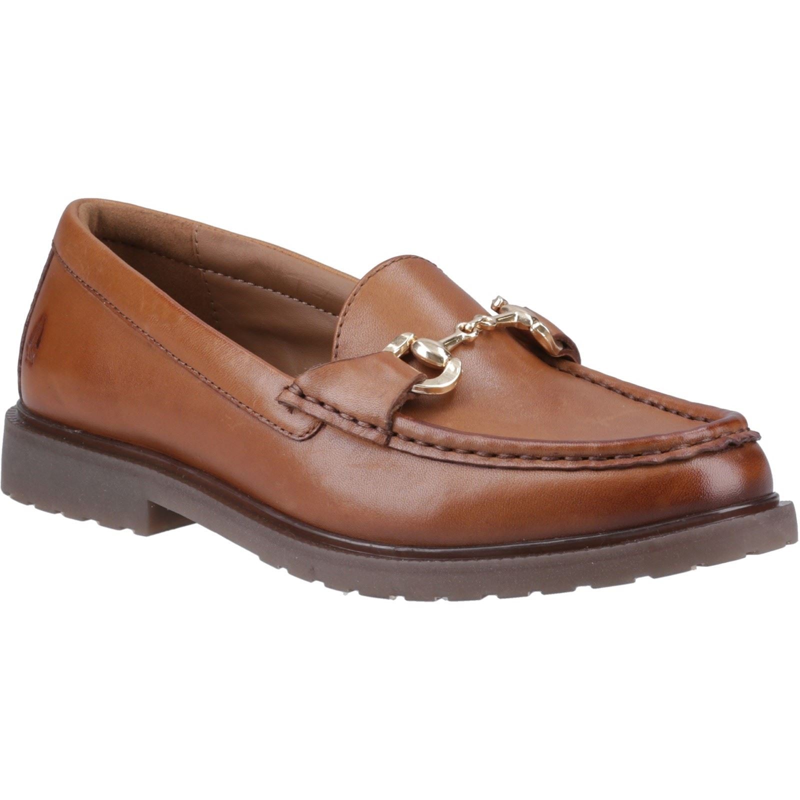 Hush Puppies Verity Snaffle Mocassins En Cuir Pour Femme Couleur Marron Clair