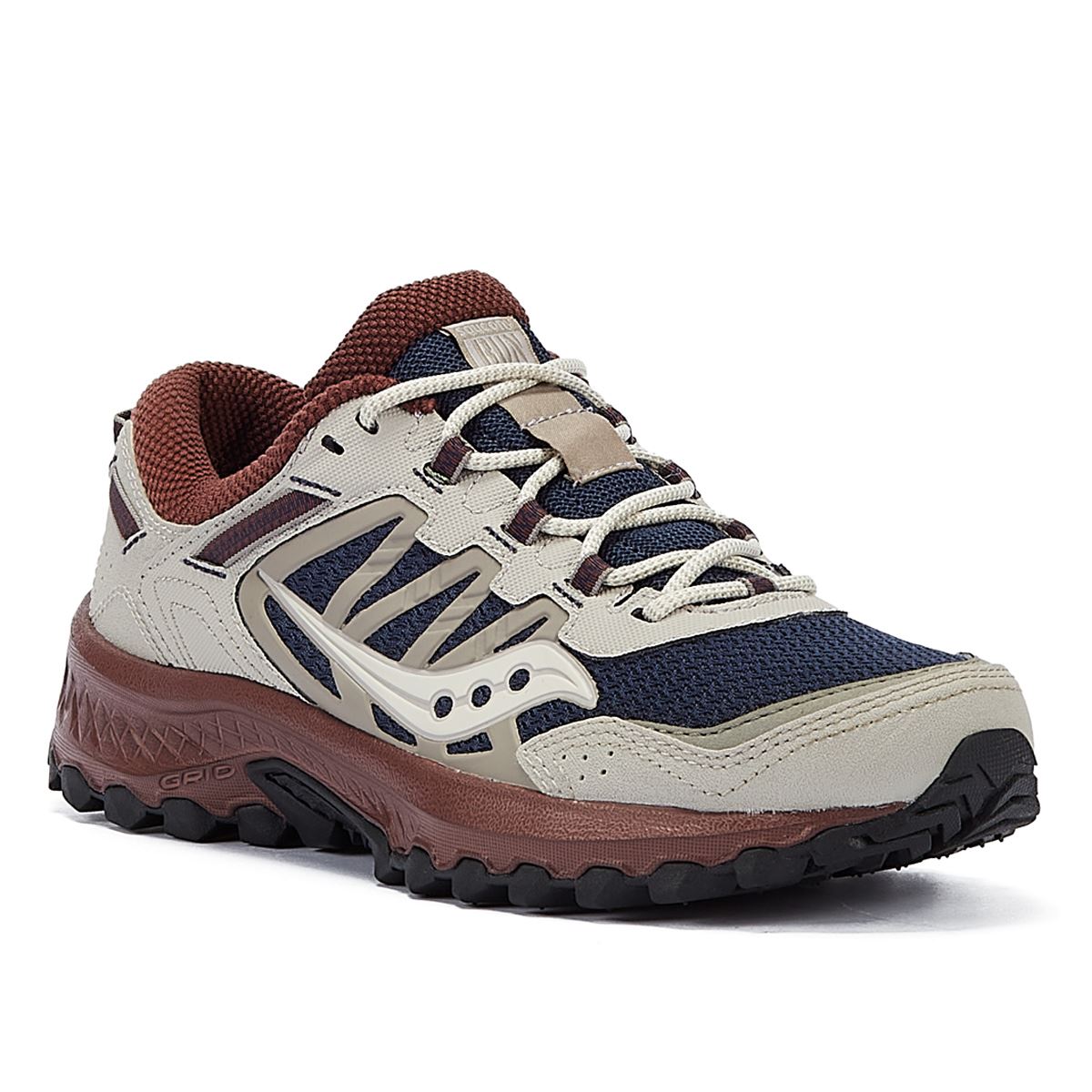 Saucony Grid Peak Baskets Bleu Marine/Colombe