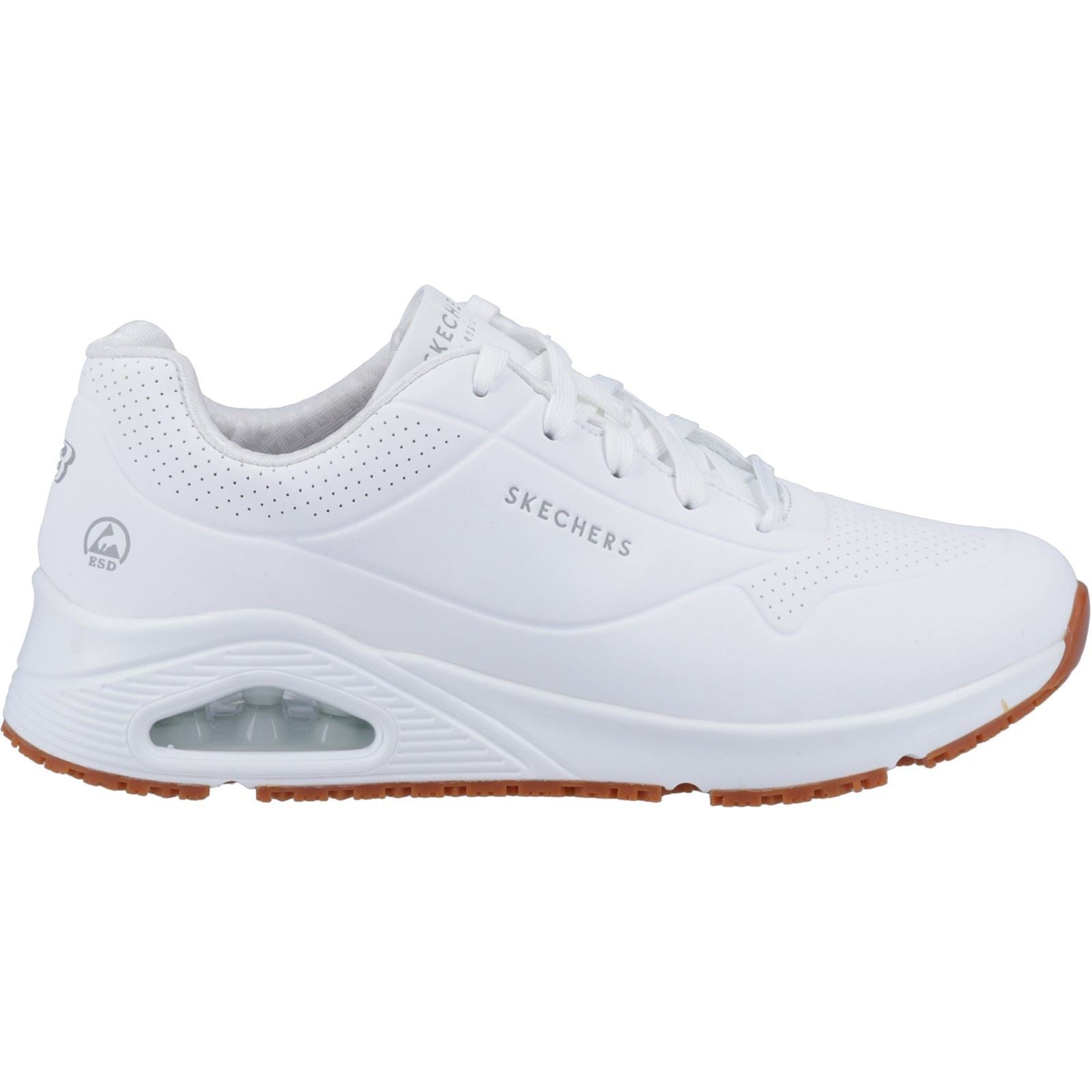 Skechers Workwear Work Relaxed Fit: Uno SR Baskets De Sécurité Blanches Pour Femmes