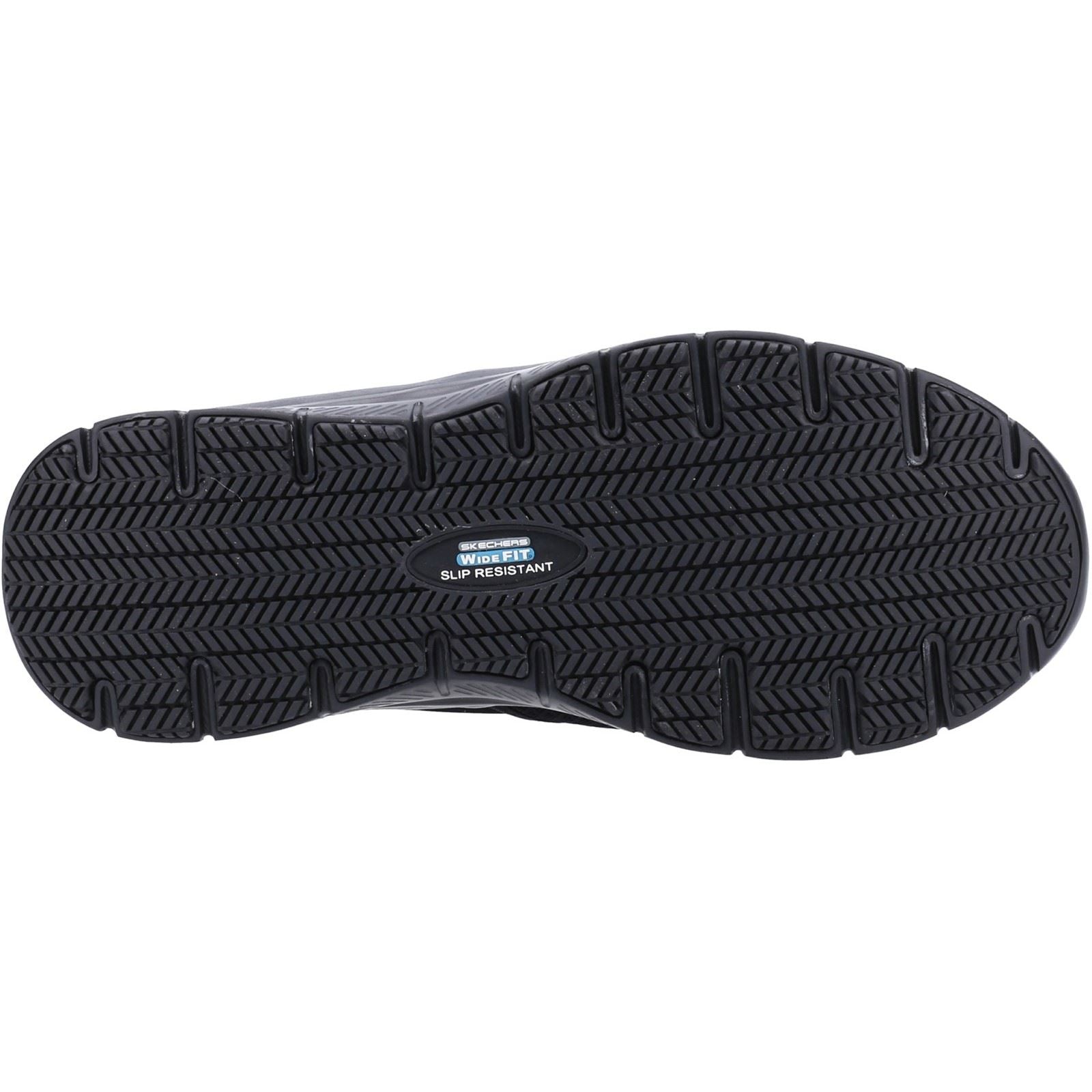 Skechers Workwear McAllen Wide Baskets De Sécurité Noires Pour Hommes En Textile