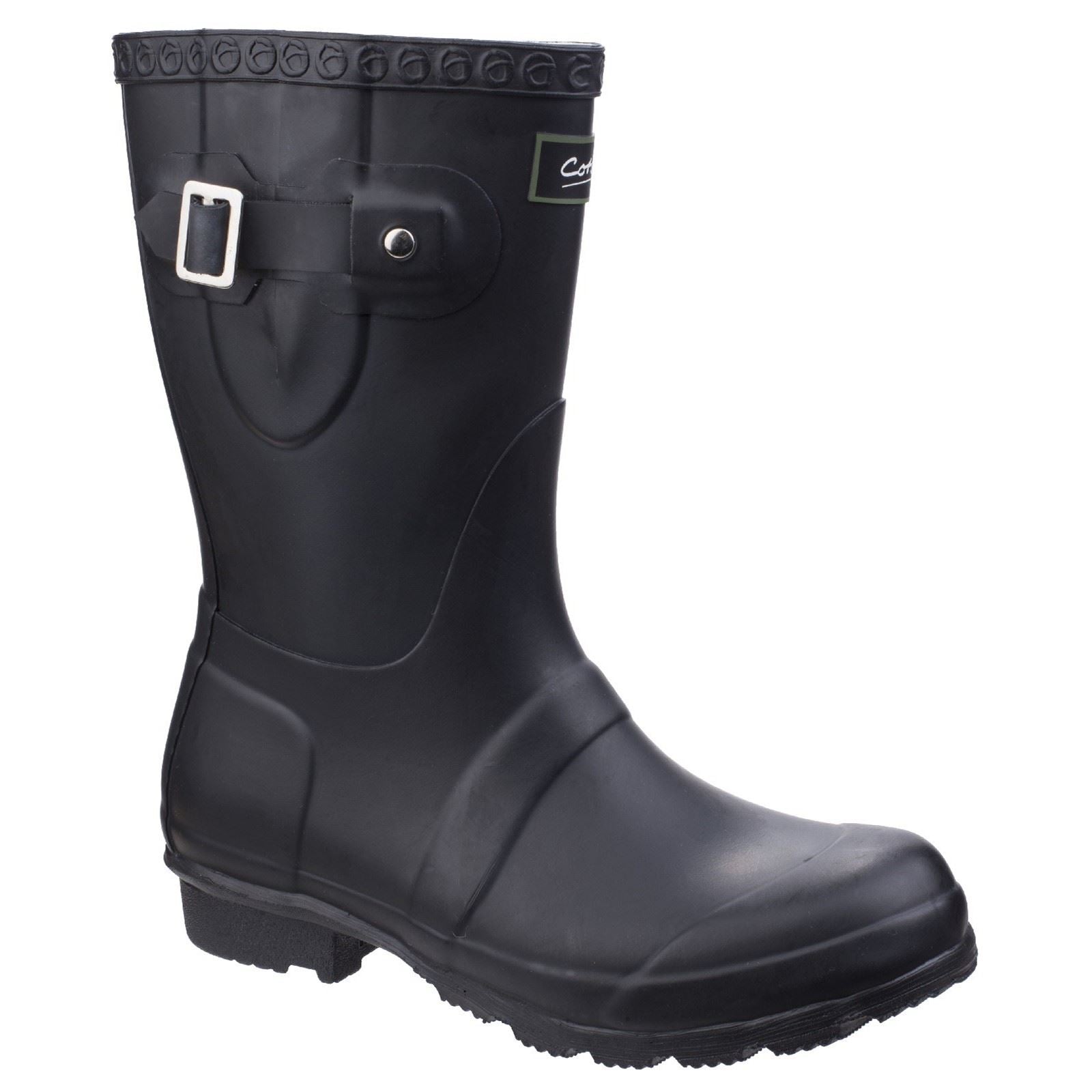Cotswold Windsor Bottes En Caoutchouc Noires Pour Femmes